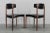 Wood and Black Leatherette Dining Chairs, Denmark, 1960s, Set of 6 For Sale - Image 10 of 18