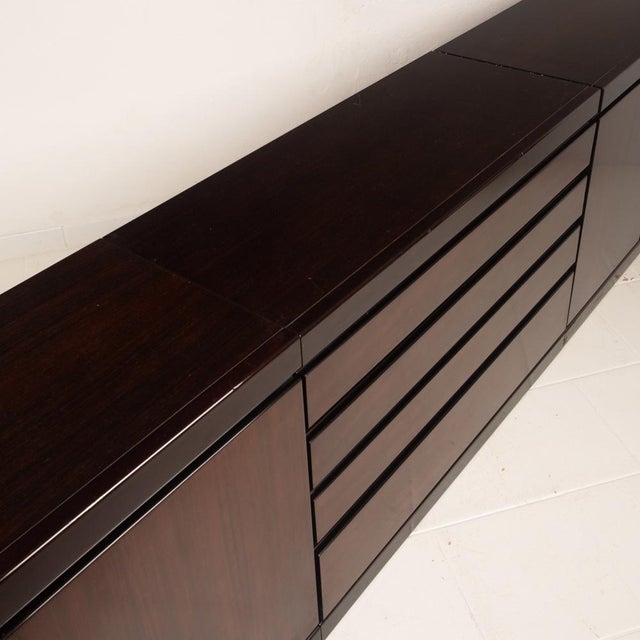 Mid-Century African Rosewood S11 Modular Sideboard by Angelo Mangiarotti, Italy, 1960s For Sale - Image 11 of 18