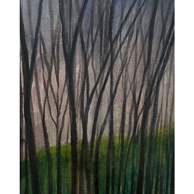 This is an original framed watercolor depicted each of the four seasons by Roxanne Ritzel . It is signed, matted and framed.