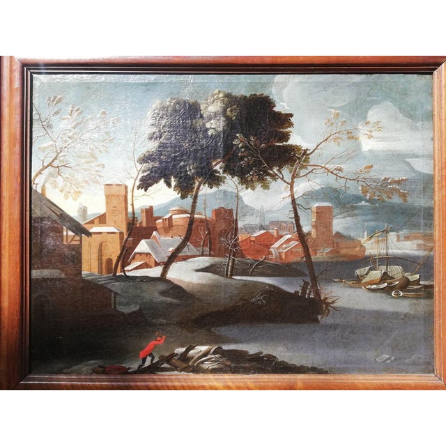Flemish School Artist, Landscape, 17th Century, Oil on Canvas, Framed For Sale - Image 11 of 14