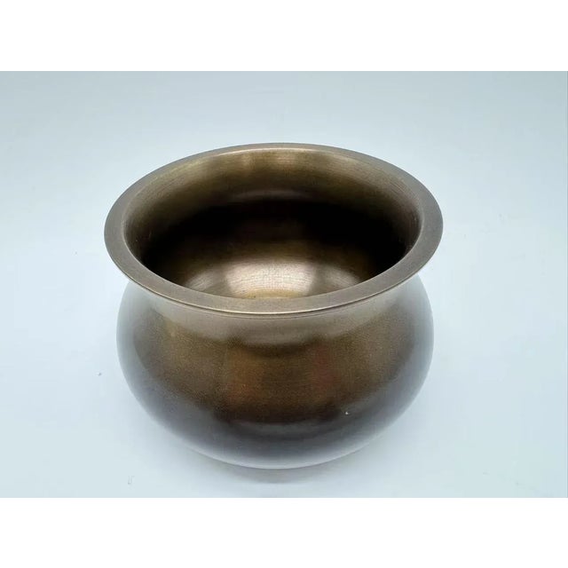 Late 20th Century Intage Japanese Metal Tea Caddy For Sale - Image 4 of 6