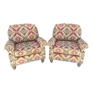 Pair of Century Furniture Southwest Club Chairs For Sale