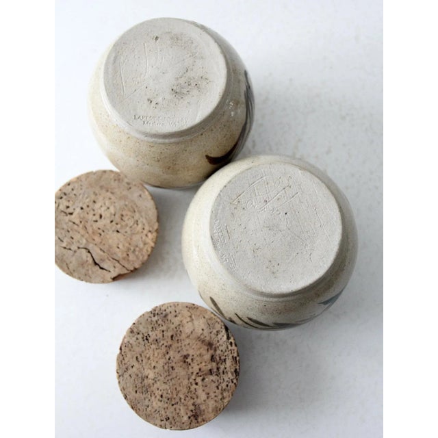 Vintage Lakeside Pottery Jars Pair For Sale - Image 10 of 12