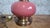 Metal Neo-Victorian Table Lamp in Pink Opaline Glass and Brass, 1970s For Sale - Image 7 of 12