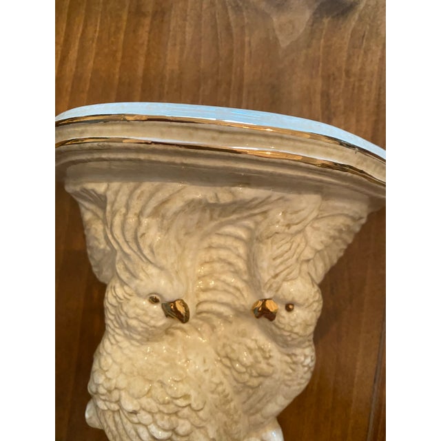 Vintage Porcelain Cockatoo Parrot Wall Sconces - A Pair For Sale - Image 11 of 13