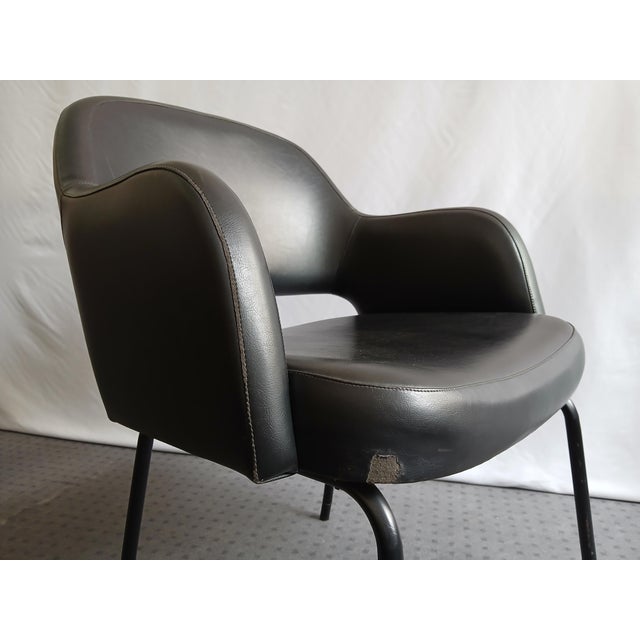 Black Vintage Armchair, 1950s For Sale - Image 8 of 18