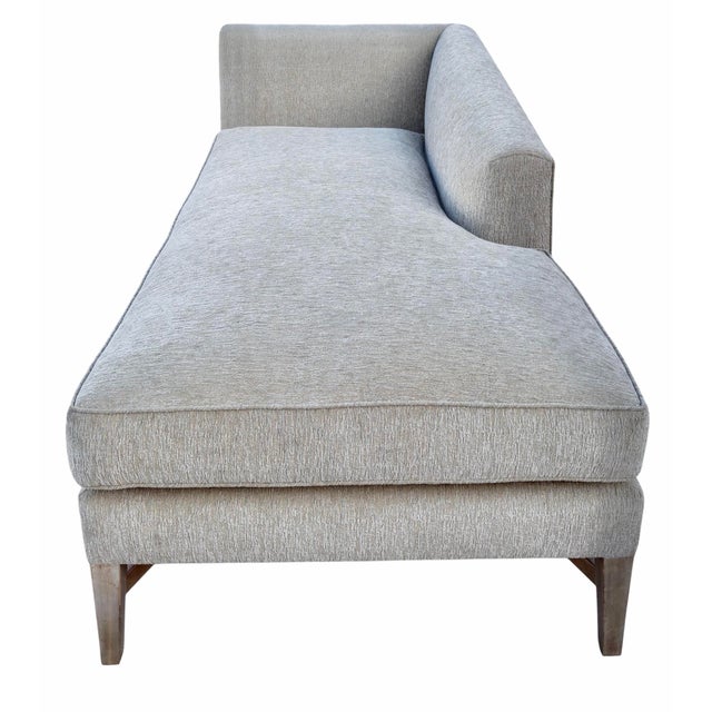2010s Nancy Corzine Venetian Sterling Silver Giltwood Chaise W Cut Velvet Upholstery For Sale - Image 5 of 8