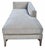 2010s Nancy Corzine Venetian Sterling Silver Giltwood Chaise W Cut Velvet Upholstery For Sale - Image 5 of 8