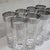 Mid 20th Century Vintage Etched Floral Highball Glasses With Silver Overlay Scroll Rims and Bubble Bases, Set of 8 For Sale - Image 5 of 11