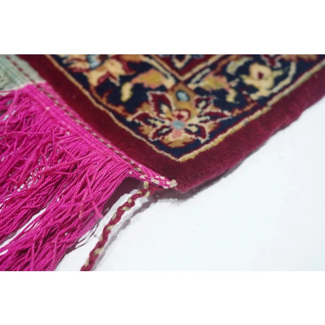 Extremely Fine Persian Isfahan Wool and Silk Rug 3'4'' X 5'0" For Sale - Image 4 of 12