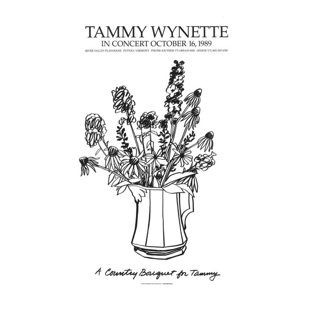 Tom Wesselmann Country Bouquet With Delphinium (for Tammy Wynette), 1989 For Sale