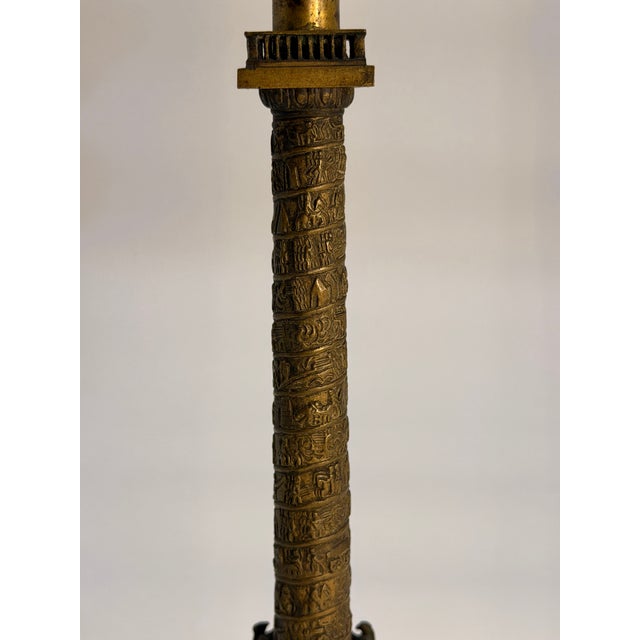 Antique French Grand Tour Bronze Model of the Vendome Column For Sale - Image 4 of 10