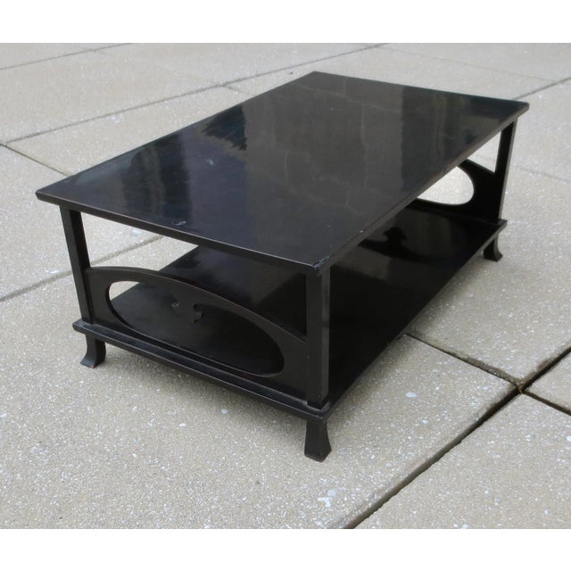 Black Japanese Low Table / Writing Table Mid-Century For Sale - Image 8 of 9