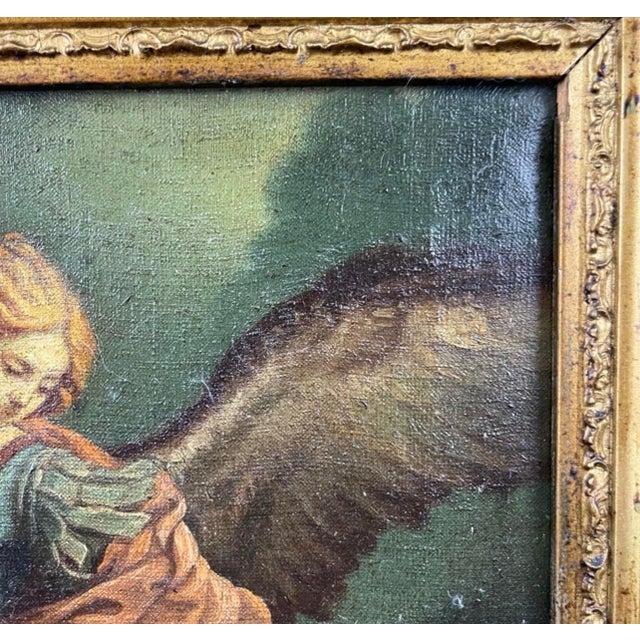 19th Century After Guido Reni, "The Archangel Michael Defeating Satan" Oil on Canvas Painting For Sale - Image 5 of 12