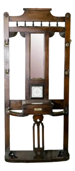 Edwardian Mirrored Hall Stand, 1890s