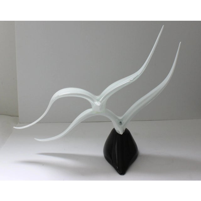 Soaring Birds Sculpture Licio Zanetti Murano Glass For Sale In Miami - Image 6 of 11