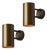 Pair of Large Hans-Agne Jakobsson C627 'Rulle' Outdoor Sconces in Painted Brown For Sale