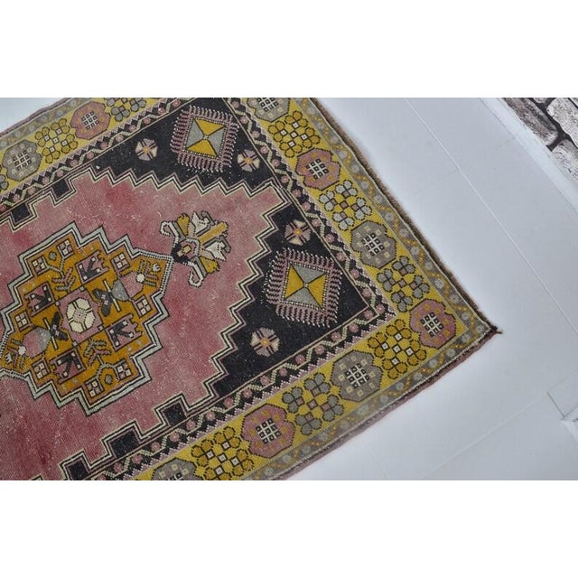 Mid 20th Century Handknotted Light Pink Rug For Sale - Image 9 of 10
