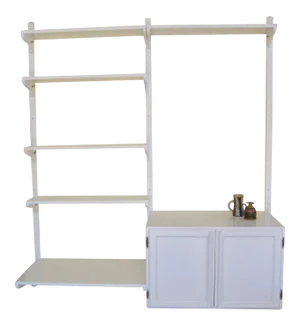 Mid-Century Modern Wall Hanging Library Bookcase
