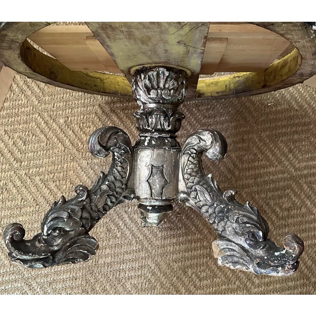 Black Italian Grotto Cocktail / Coffee With Specimen Marble Top For Sale - Image 8 of 12