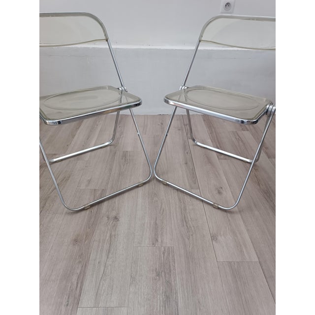 Castelli Plia Chairs by Giancarlo Piretti for Anonima Castelli, 1967, Set of 2 For Sale - Image 4 of 18