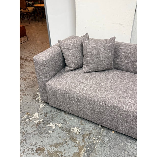 Textile Bespoke Breuer Linen Sofa For Sale - Image 7 of 12