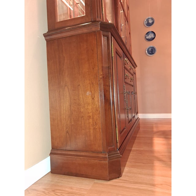 Wood Vintage Pennsylvania House Cherry China Cabinet For Sale - Image 7 of 13