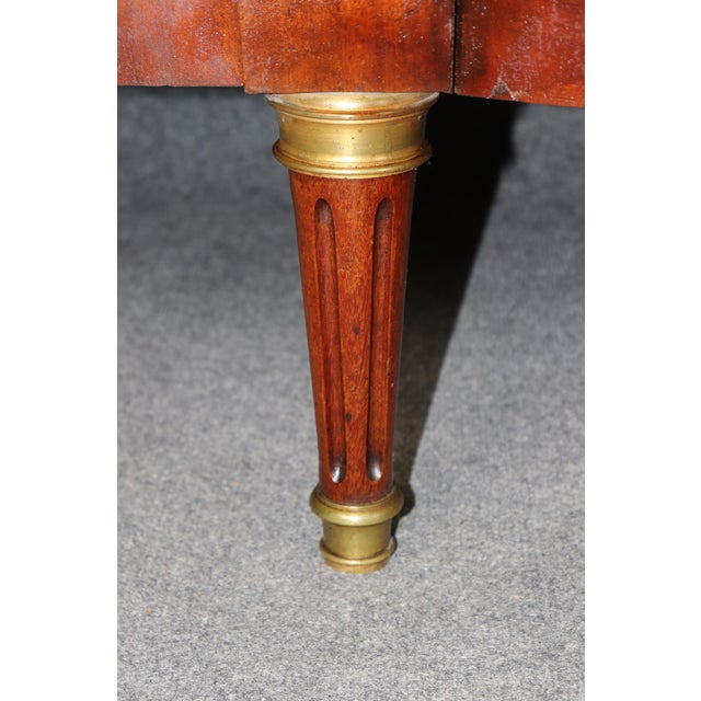 19th C. French Louis XVI Style Marble Top Bronze Mounted Sideboard For Sale - Image 12 of 16