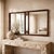 Vintage Canadian Brutalist Walnut Wall Mirror by Tobago of Canada For Sale - Image 15 of 18