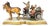 Antique 20th Century Capodimonte Sculpture Depicting a Horse-Drawn Carriage from Bruno Marli, Naples For Sale
