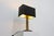 Brass Table Lamp with Black Rectangular Shade from Deknudt, Belgium, 1970s For Sale - Image 4 of 12