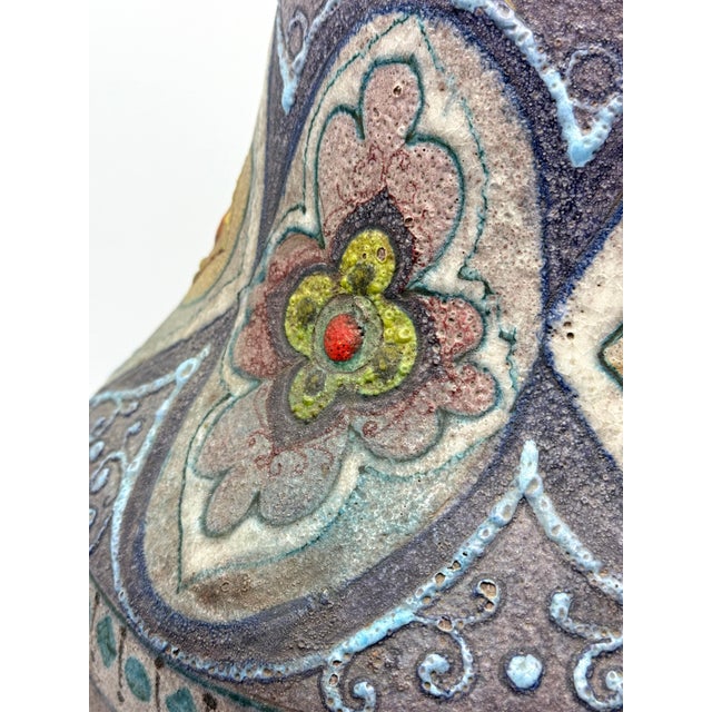 Ceramic Vintage Lava Volcanic Glaze Italian Pottery For Sale - Image 7 of 12