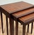 Vintage Heritage-Henredon Leather and Mahogany Nesting Tables, Set of 3 For Sale - Image 11 of 13
