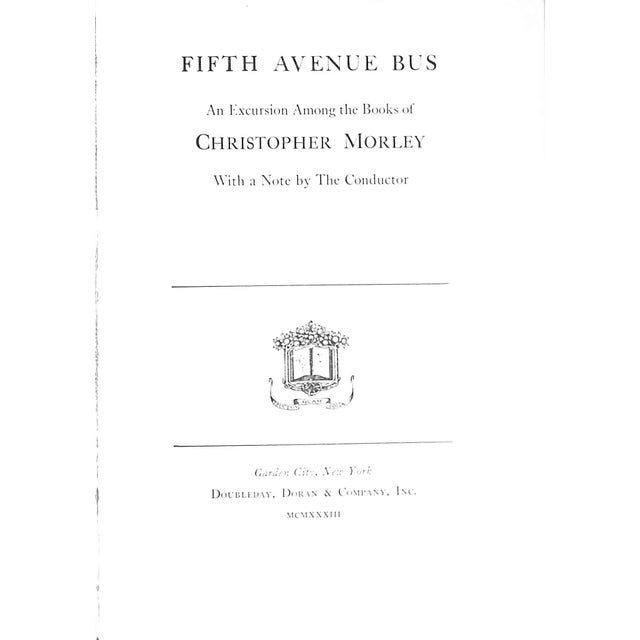 Traditional "Fifth Avenue Bus: A Whole Library" 1933 Morley, Christopher For Sale - Image 3 of 5