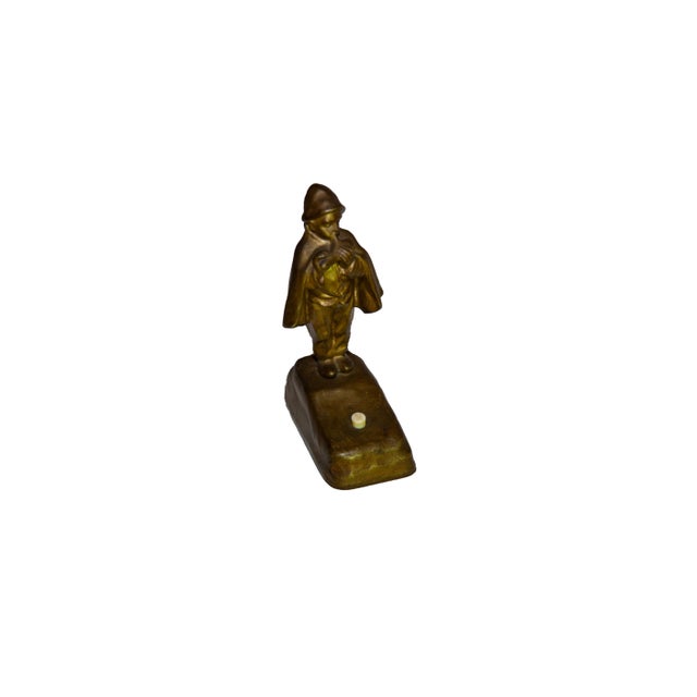 Bronze Early 20th Century Paul Tereszczuk Cast Bronze Figural Bell Push For Sale - Image 8 of 8