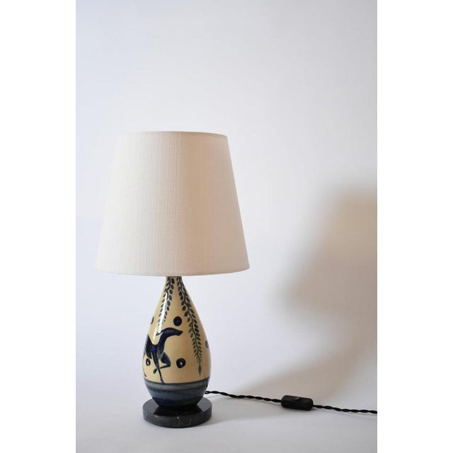 Doe Pattern Primavera Ceramic Lamp, 1930s For Sale - Image 3 of 5