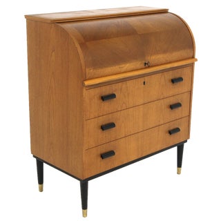 Scandinavian Teak Secretary, Sweden, 1950 For Sale