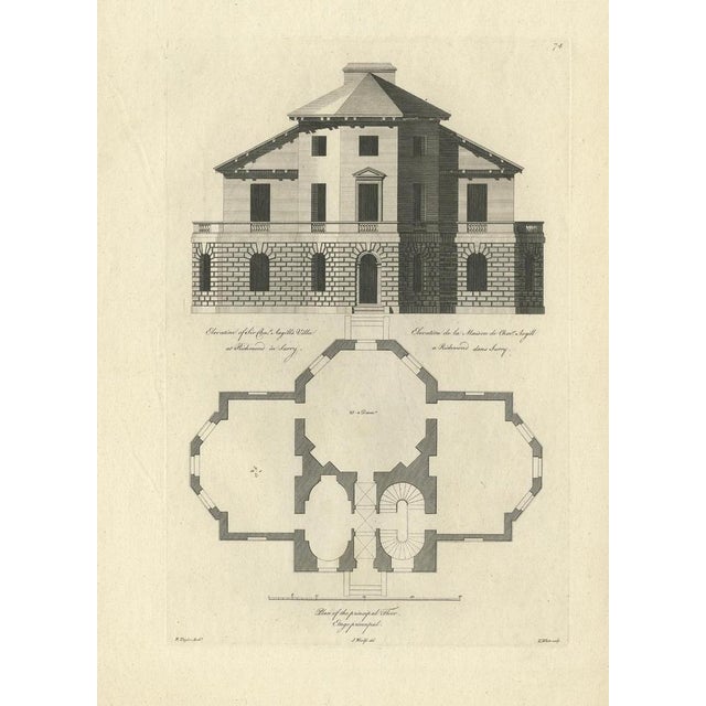 Gold Woolfe, Illustration of Richmond Place, 1770, Print For Sale - Image 8 of 10