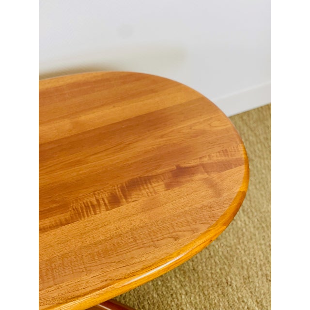Brown Danish Oval Teak Coffee Table from Glostrup Møbelfabrik, 1960 For Sale - Image 8 of 13