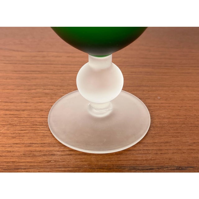 Italian Satinato Series Glass Vase attributed to Carlo Moretti, 1970s, in Very Good conditions. Designed 1970 to 1979 This...
