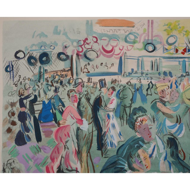 Raoul Dufy, Ball at the Moulin de la Galette, 1953, Original Lithograph For Sale - Image 5 of 9