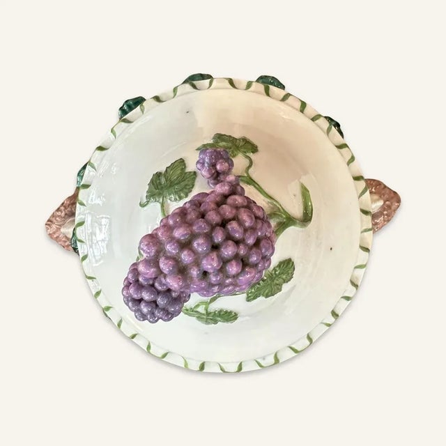 Late 20th Century Late 20th Century Italian Faience Bacchanalian Covered Urn Attributed to Richard Ginori For Sale - Image 5 of 11