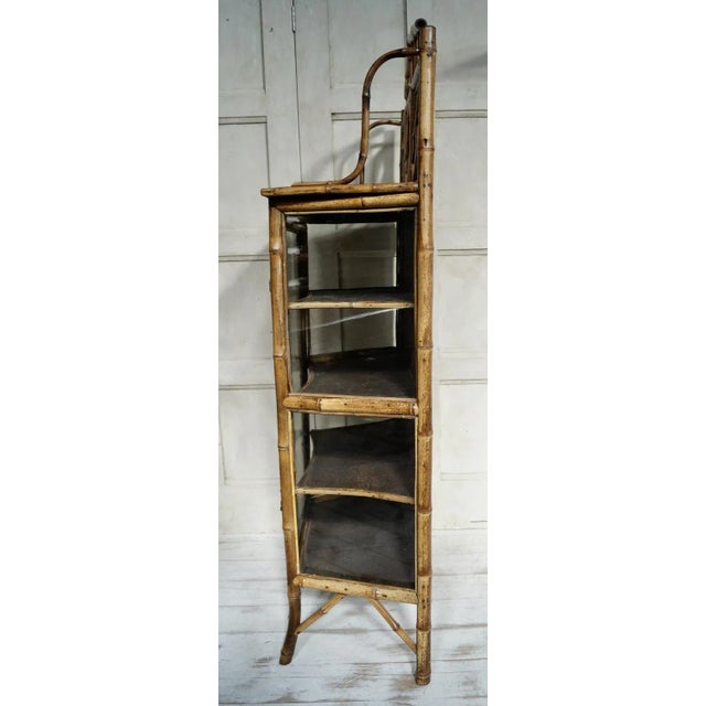 Victorian Glazed Bamboo Cabinet, 1880 For Sale - Image 4 of 10