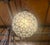 Art Deco Style Round Chandelier or Pendant, Milk Glass & Brass Inlay, a Pair For Sale - Image 14 of 17