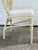 Vintage Hollywood Regency Cast Aluminum Dining Chair With Banana Leaf Motif For Sale - Image 4 of 12
