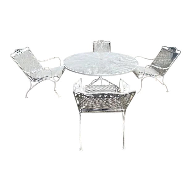 Vintage Russel Woodard Patio Set Set of 5 Chairish