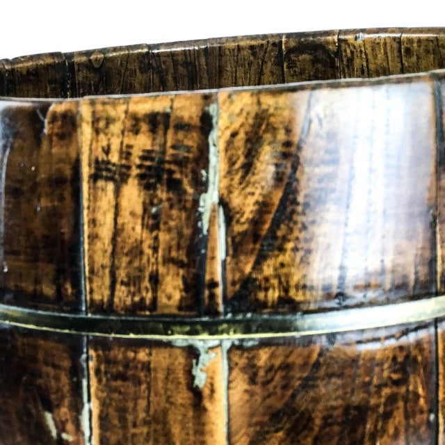 Antique Chinese Wood Rice Container Planter For Sale - Image 9 of 13