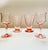 Pink Vintage Pink Glassware Set- 2 Wine Glasses & 2 Footed Tumblers For Sale - Image 8 of 12