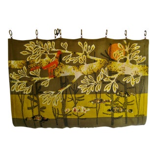 Mid Century Modern Aubusson Tapestry Cybele by Rene Fumeron For Sale