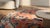 Textile Wonderful Orange Salmon Background With Special Dragon Design Antique Ningxia Round Rug For Sale - Image 7 of 7